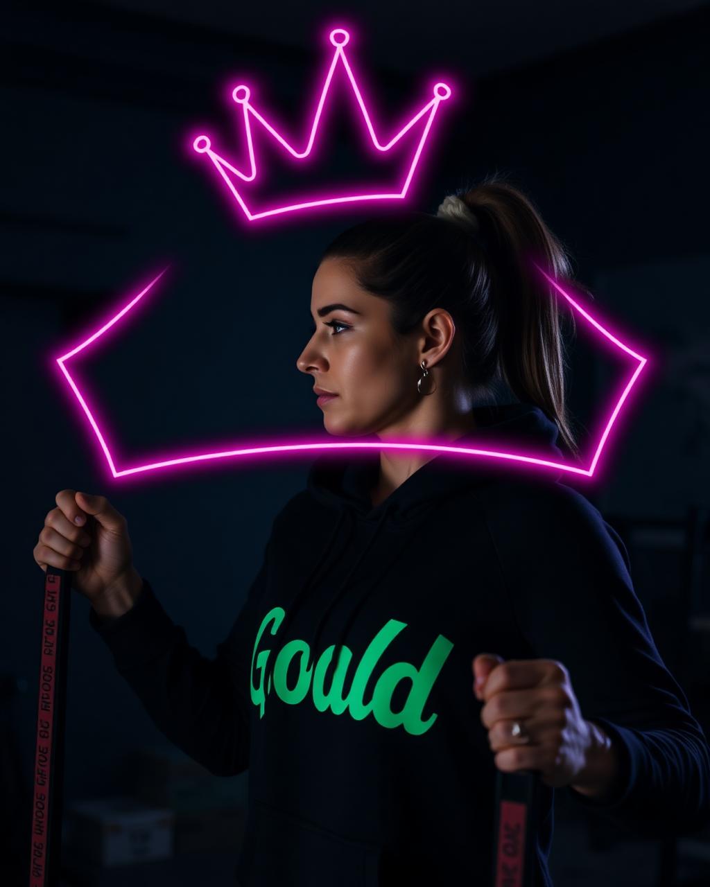 Athlete training with Goald hoodie